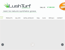 Tablet Screenshot of lushturfsolutions.com.au